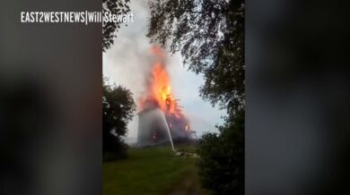 Satanista spálí kostel