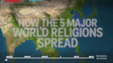 Rozšíření náboženství za posledních 5000 let