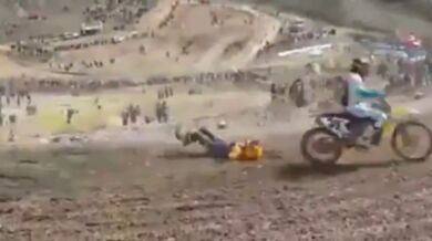 Přejetý na motocrossu