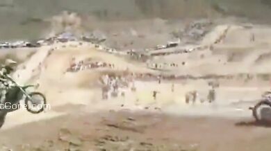 Přejetý na motocrossu