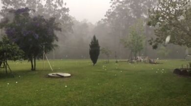 Krupobití v Austrálii