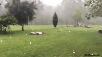 Krupobití v Austrálii