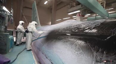 Speciální nastříkání na Airbusu A380