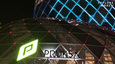 LED budova v Bangkoku