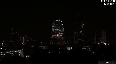 LED budova v Bangkoku