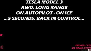 Autopilot vozu Tesla v akci