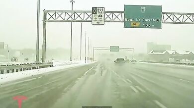 Autopilot vozu Tesla v akci