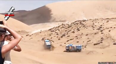 Přejetá noha diváka na Dakaru 2019