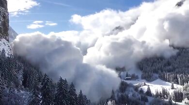 Lavina ve Švýcarsku