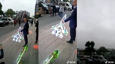 Ukázka bezpilotního letounu