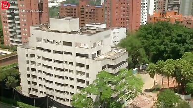 Demolice budovy Pabla Escobara