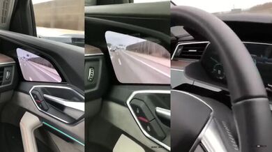 Zpětná zrcátka uvnitř auta