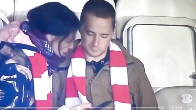 S přítelkyní na fotbale