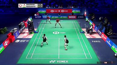 Povedená výměna v badmintonu