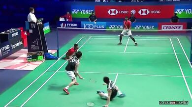 Povedená výměna v badmintonu