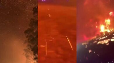 Rychle se šířící požár