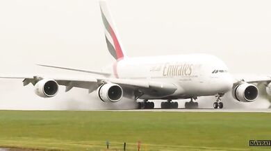 Přistání Airbusu A380