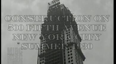 Výstavba mrakodrapu v roce 1930