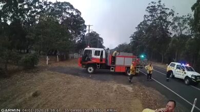 Příchod lesního požáru