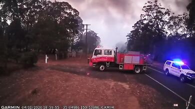 Příchod lesního požáru