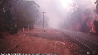 Příchod lesního požáru