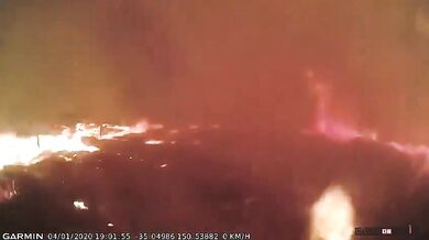 Příchod lesního požáru