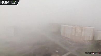 Sněhová bouře v Rusku